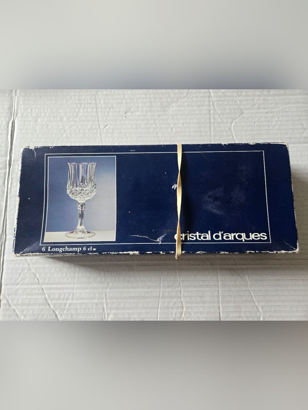Cristal D'Arques Longchamp 6 cl Crystal Stemware Wine Glasses Set of 6